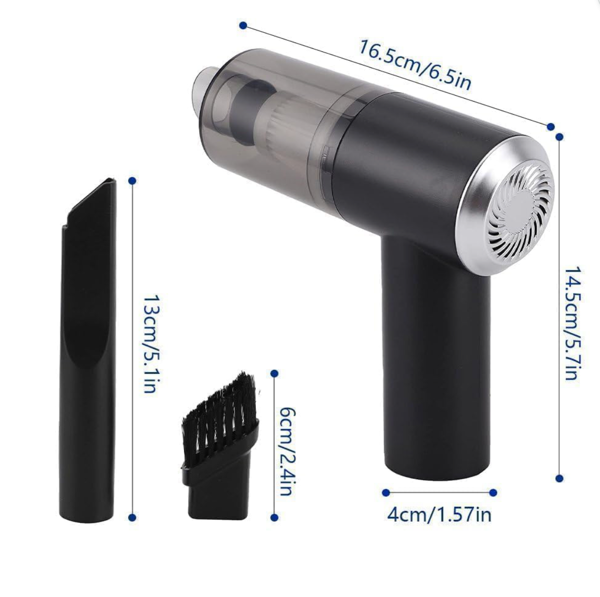 Cordless Handheld Vacuum — Powerful Suction, HEPA Filter