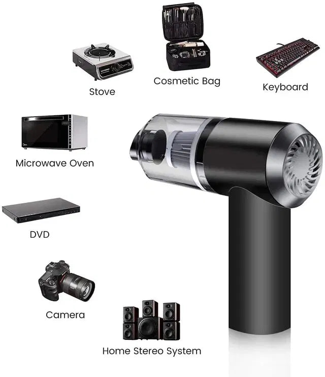 Cordless Handheld Vacuum — Powerful Suction, HEPA Filter