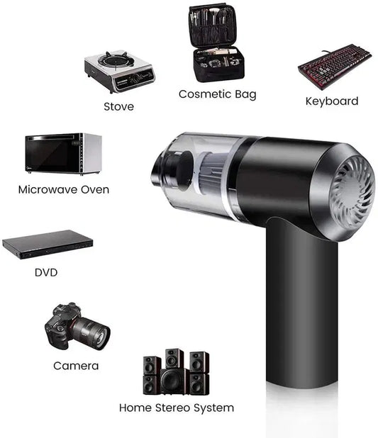 Cordless Handheld Vacuum — Powerful Suction, HEPA Filter